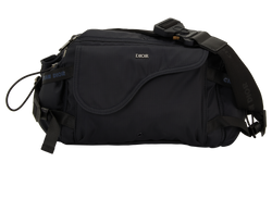 Saddle Belt Bag, Nylon, Black, 27BO1119, 2*